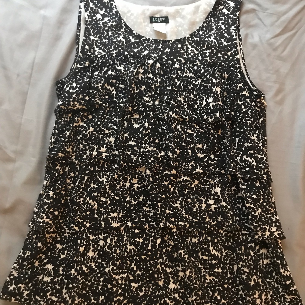 J.Crew Sleeveless Ruffle Top
